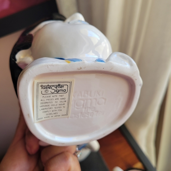 Vintage SIGMA TASTESETTER Japan Four Head Mugs Mens and Womens Hand Painted - Picture 8 of 12